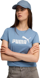 Koszulka damska Puma Ess Metallic No.1 Logo niebieska 631536 34