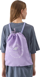 Plecak torba worek na buty sportowy szkolny 4F F081 jasny fiolet 4FJWSS24AGYMF081 52S