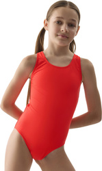 Kostium kąpielowy dla dziewczynki 4F F074 koral neon 4FJWMM00USWSF074 63N