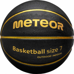 Piłka do koszykówki koszykowa Meteor Cellular 7 czarno-złota 16697