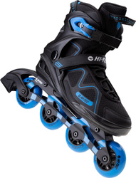 Łyżworolki męskie Hi-tec ABEC-7 czarno-niebieskie rozmiar 40