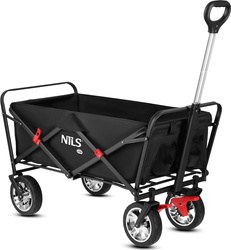 Wózek turystyczny transportowy plażowy do 120kg Nils Camp NC2603 czarny 120 l