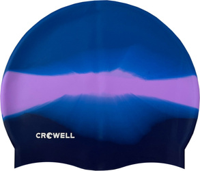 Czepek pływacki silikonowy Crowell Multi Flame niebiesko-fioletowy kol.21