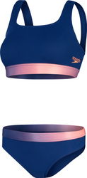 Damski Strój Kąpielowy Textd Deep U-bk 2pc Af  ammonite/soft coral/miami lilac rozmiar 42