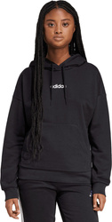 Bluza damska adidas Essentials Linear French Terry Hoodie czarna JV7841