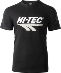 Koszulka t-shirt bawełniana męska Hi-tec Retro czarna rozmiar L