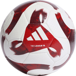Piłka nożna adidas Tiro League Thermally Bonded biało-czerwona HZ1294