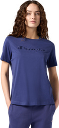 Koszulka damska Champion SS Tee niebieska 118382 BS200