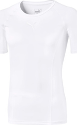Koszulka termoaktywna męska Puma LIGA Baselayer Tee SS biała 655918 04