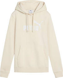 Bluza damska z kapturem kangurka Puma ESS No.1 Logo Hoodie FL kremowa 682389 87