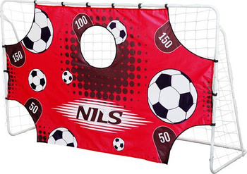 2w1 Bramka z siatką i panelem do celowania Nils BR240P 240x150cm