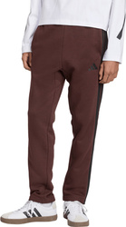 Spodnie męskie adidas Essentials 3-Stripes Fleece brązowe JX0713