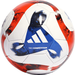 Piłka nożna adidas Tiro Competition biało-niebiesko-czerwona HT2426