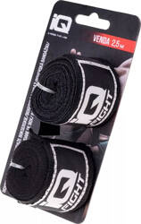 Bandaż bokserski owijki IQ VENDA 2,5M czarny