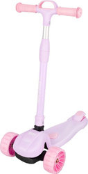 Hulajnoga trójkołowa balansowa kółka LED Spokey Hopi różowa 944618