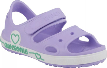 Dziecięce sandały Coqui YOGI lt. lila/white rozmiar 32/33