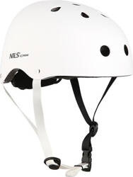 Kask rowerowy na rolki deskorolkę hulajnogę Nils Extreme MTW001 biały rozmiar XS 48-52 cm