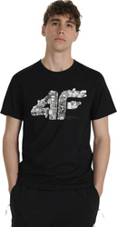 Koszulka męska 4F M3132 czarna 4FWAW25TTSHM3132 20S