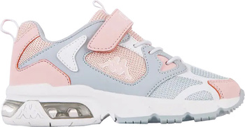 Buty sportowe szkolne miejskie dziecięce Kappa Yero różowo-szaro-białe 260891K 6527