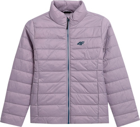 Kurtka puchowa dla dziewczynki 4F fioletowa 4FJSS23TDJAF073 52S