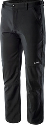 Męskie spodnie trekkingowe turystyczne softshellowe Hi-Tec Celio czarne XXL