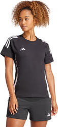 Koszulka damska adidas Tiro 24 Sweat Tee czarna IJ9955