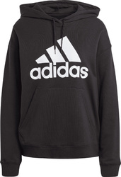 Bluza damska adidas Essentials Big Logo Oversized French Terry Hoodie czarna HR4934