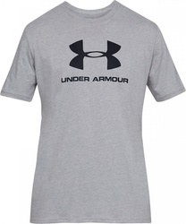 Koszulka męska Under Armour Sportstyle Logo SS szara 1329590 036