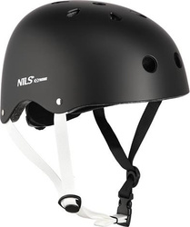 Kask rowerowy na rolki deskorolkę hulajnogę Nils Extreme MTW001 czarny rozmiar XS 48-52 cm