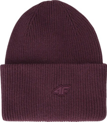 Czapka zimowa ciepła 4F U562 burgund 4FWAW25ACAPU562 60S