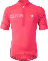 Dziecięca koszulka rowerowa Radvik Alpha JRG różowa rozmiar 158