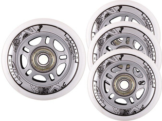 Zestaw Kółka Nils Extreme PU 72x24 82A Białe 4 sztuki   ABEC-7 8 sztuk