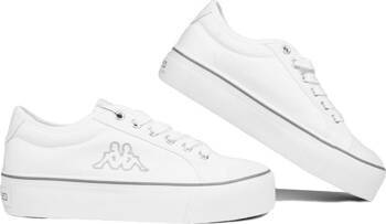 Buty damskie Kappa Boron Low PF biało-srebrne 243162 1015