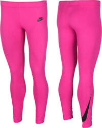 Legginsy dla dziewczynki Nike G NSW Tght Club Logo różowe 844965 615