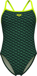Damski Strój Kąpielowy Women's Arena Monogram Swimsuit Challeng  dress blues rozmiar 28
