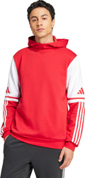 Bluza męska adidas Squadra 25 Sweat Hoody czerwona JD2973