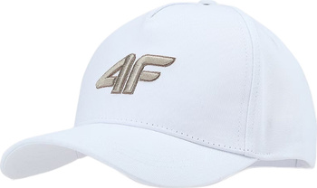 Czapka z daszkiem dla dzieci 4F U388 biała 4FJWSS25ACABU388 10S