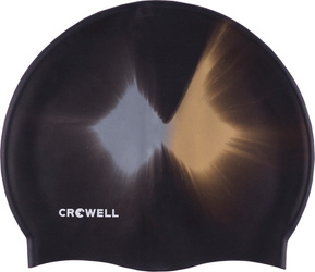 Czepek pływacki silikonowy Crowell Multi Flame czarny kol.08