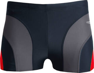 Spodenki kąpielowe męskie Aqua-Speed Sasha szaro czerwone 336 2407