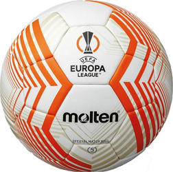Piłka nożna Molten Fifa Official UEFA Europa League Acentec biało-pomarańczowa F5U5000-23