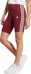 Spodenki damskie adidas Essentials 3-Stripes czerwone IM2846
