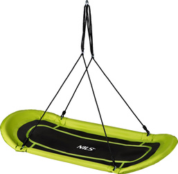 Bocianie gniazdo huśtawka Nils Camp NB5044 limonkowa 167 × 71 cm.