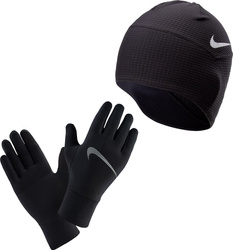 Zestaw dasmki treningowy rękawice i czapka Nike Essential Running rozmiar M/L
