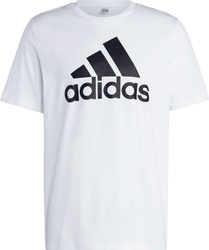 Koszulka męska adidas Essentials Single Jersey Big Logo Tee biała IC9349