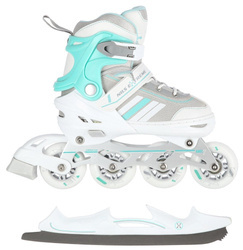 Łyżworolki z wymienną płozą figurową 2w1 Nils Extreme rozmiar S (29-33)