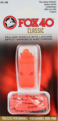 Gwizdek Fox 40 Classic Safety pomarańczowy   sznurek 9903-0308