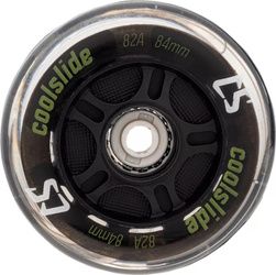 Kółka do rolek łyżworolek Coolslide świecące LED Wheel 84mm czarne 4 sztuki