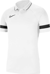 Koszulka męska Nike DF Academy 21 Polo SS biała CW6104 100