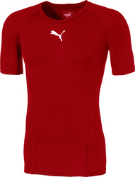 Koszulka termoaktywna męska Puma LIGA Baselayer SS czerwona 655918 01
