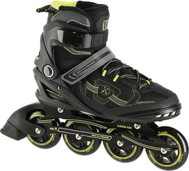 Łyżworolki rolki Nils Extreme NA9157 ABEC-9 koła 84mm czarno-żółty rozmiar 41